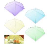 Cloche Alimentaire Pliable - RYTTGOP - 4pcs - Anti-mouches - Maille - 43,2 cm