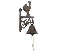 Cloche Ancienne Coq En Fonte Marron