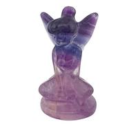 Cloche arc-en-ciel fluorite figurine fossiles minéraux pierre de guérison cristal figurine FCL21 Geofossiles