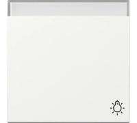 Cloche avec symbole de bascule blanc pur - Plaque de recouvrement pour interrupteur/bouton 367303