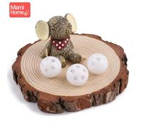 Cloche Blanche Avec Trous, Collier Et Bracelet, Accessoires Artisanaux Faits À La Main, Cadeaux D'infirmière, Jouets Hochet Pour Bébé, 10 Pièces