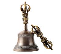 Cloche cachée, cloche de méditation bouddhiste tibétaine, cloches tibétaines, elle peut être utilisée pour le yoga et la méditation, un hôtel, un bureau pour la maison ou le bureau, un instrument de