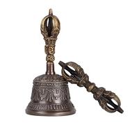 Cloche cachée, cloche de méditation bouddhiste tibétaine, cloches tibétaines, faite à la main en bronze pour la décoration de la maison, pour la méditation, la prière, le reiki, l'éveil, la
