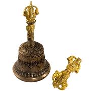 Cloche cachée, cloche de méditation bouddhiste tibétaine, cloches tibétaines, faite à la main en bronze pour la décoration de la maison, pour la méditation, la prière, le reiki, l'éveil, la