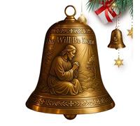 Cloche Catholique Jésus pour Arbre de Noël | Pendentifs Cloches Nativité Noël | Articles Pour Fêtes Maison Bureau École Chambre Entrée