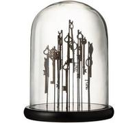 Cloche clés verre marron foncé medium - J-line - Marron - Verre Marron G