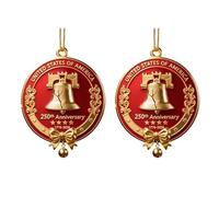 Cloche commémorative faite à la main pour anniversaire, souvenir historique, décoration de jour de fondation américaine, pendentif de collection pour l'histoire