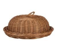 Cloche,corbeille,panier à pain en osier naturel
