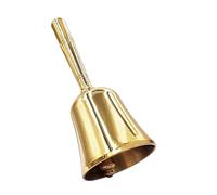 Cloche d'aboiement à main très forte, Service de dîner en laiton massif, Jingle for animaux compagnie, doré