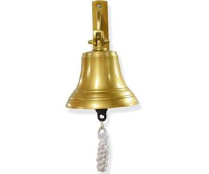 Cloche de bateau de 12,7 cm - Grande cloche en laiton à suspendre au mur pour dîner, Noël, service artisanal, ferme, église, maison de pirates