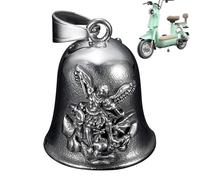 Cloche de bénédiction de moto - Pendentif de sécurité pour casque - Accessoire de voyage pour protection, carillon de gardiens, jetons décoratifs, route anti-mal, vélo, hommes, femmes, journaux