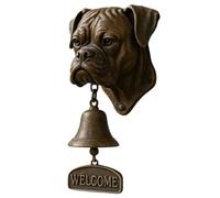 Cloche De Bienvenue pour Chien, Cloche De Dîner Extérieure, Anneau pour Teckel, Cloche Suspendue, Sonnette Décorative Humoristique en Forme De Tête De Chien, pour Porte D'entrée, Abri De Jardin