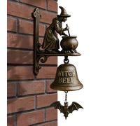 Cloche De Boutique Pour Porte D'Entrée - Sonnette Rétro Sorcière Teckel - À Suspendre Anneau Manuel Décoration Pour Boutique Mur Porche Entrée Maison Cadeau Extérieur