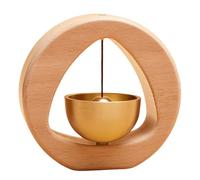 Cloche De Commerçant - Cuivre 7,7x2,5x7,5cm | Carillon Éolien | Sonnette Magnétique Décorative pour Maison, Magasin, Bureau, Porte D'entrée, Tenture Murale, Jardin, Patio, Intérieur Ou Extér