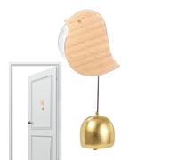 Cloche de commerçant pour l'extérieur, carillon de porte à ventouse, Heurtoir de porte d’entrée d’oiseau, Cloches de carillon d'alerte à ventouse pour porte, cloches de porte d'entrée de baleine de ch