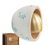 Cloche de commerçant pour ouvrir la porte, sonnette de porte en bois, décoration de carillon éolien, décoration de maison, jardin, , aimant de réfrigérateur, idéal pour réfrigérateur, chambre