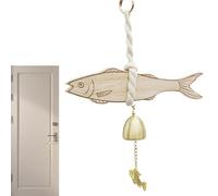 Cloche De Commerçant Pour Porte | Cloche de Porte en Bois Chaleureuse pour Chambre à Coucher | Sonnette Multifonction pour Décor Domicile Destinée aux Dortoirs Boutiques Salons Appartements Cafés