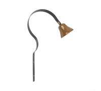 Cloche de Comptoir Style pour ancien Sonnette Murale pour robuste pour Hôtel et Bar d'Avis Design Élégant Montage Simple Haute Durabilité Dimensions Standard(Black)