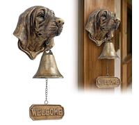 Cloche De Dîner Extérieure, Sonnette De Bienvenue Teckel, Cloches pour Chien Boxer, Labrador, Bouledogue, Basset Hound, Cloche Suspendue, Carillon De Porte, Sonnette De Porte Vintage en Métal Rétro