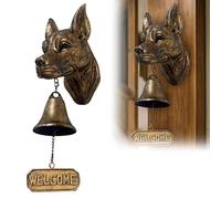 Cloche De Dîner Extérieure, Sonnette De Bienvenue Teckel, Cloches pour Chien Boxer, Labrador, Bouledogue, Basset Hound, Cloche Suspendue, Carillon De Porte, Sonnette De Porte Vintage en Métal Rétro