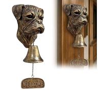 Cloche De Dîner Extérieure, Sonnette De Bienvenue Teckel, Cloches pour Chien Boxer, Labrador, Bouledogue, Basset Hound, Cloche Suspendue, Carillon De Porte, Sonnette De Porte Vintage en Métal Rétro