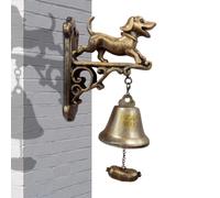 Cloche de dîner manuelle à suspendre pour l'extérieur | Sonnette de porte décorative pour cour, jardin, porche, clôture, mur de maison, magasin, inauguration de la maison
