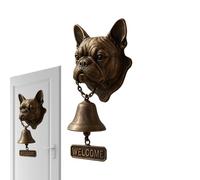 Cloche de dîner pour l'extérieur - Sonnette de porte avec forme de chien - Décoration de bienvenue pour les bâtiments historiques des appartements et jardins