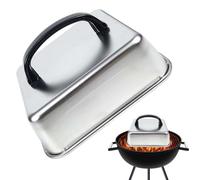 Cloche De Fonte pour Cuisson Couvercle carré Vapeur et arrosage | Dôme De Cuisson Pour Griddle Pour Cuisson en Extérieur, Arrière-cour, Jardin, Camping, Barbecue, Restaurant, Cuisine à