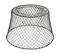 Cloche de jardin en métal avec piquets pour jeunes greffes et fleurs, résistante à la rouille, utilisation en intérieur et en extérieur, blanc (noir)