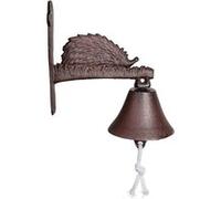 Esschert Design – Sonnette de porte Fallen Fruits DB23 Marron, cloche hérisson en fonte
