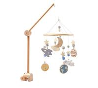 Cloche De Lit En Bois, Asudaro Support Cloche Berceau + Carillons éoliens Avec Perles En Bois Pour Chambre D'enfants, Carillons éoliens Pour Maison, Carillon éolien Style Nordique