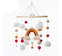 Cloche De Lit En Bois En Forme D'étoile Et De Lune Pour Bébé,Jouet En Feutre Doux Pour,Nuage De Mouton - Type-K