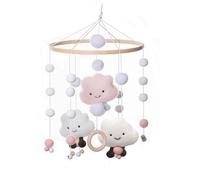 Cloche De Lit En Bois Pour Bébé Garçon Et Fille,Jouet Pour,En Forme D'étoile,De Lune,De Nuage En Feutre Doux,De Mouton - Type-J