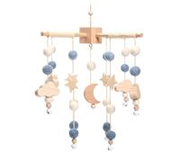 Cloche De Lit En Bois Pour Bébé Garçon Et Fille,Jouet Pour,En Forme D'étoile,De Lune,De Nuage En Feutre Doux,De Mouton - Type-C