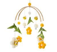 Cloche De Lit En Bois Pour Bébé,Hochet Mobile,Jouet De Berceau,Style Boho,Jouets Musicaux Pour Enfants De 0 À 12 Mois,Cadeaux Pour - Type Honeybee
