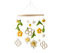 Cloche De Lit En Bois Pour Bébé,Hochet Mobile,Jouet De Berceau,Style Boho,Jouets Musicaux Pour Enfants De 0 À 12 Mois,Cadeaux Pour - Type Honeybee01