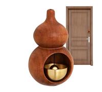 Cloche de marchands magnétique | Cloche en bois magnétique en forme de , sonnette d'entrée avec cloche en laiton, belle sonnette décorative de bienvenue
