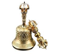 Cloche de méditation bouddhiste tibétaine, aide l'esprit à entrer dans un espace calme et méditatif avec cette cloche, 100 % fabriquée à la main