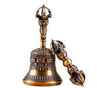Cloche de méditation bouddhiste tibétaine, une cloche de méditation tibétaine pour la guérison du son et le yoga qui peut être jouée pour produire des sons apaisants