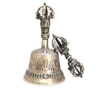 Cloche de Méditation Set Dorje - Objets Dharma Cloche D'éclairage, Cloche Dorje Vajra Campana Rituel ' de Méditation | Objets Dharma faits à la main pour la décoration de la maison