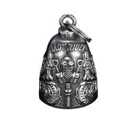 Cloche de moto - Pendentif en forme de crâne pour accessoires de moto, clochette d'équitation | Porte-clés pour moto, pour hommes, garçons, filles, jeunes, adolescents, athlètes, filles, famille