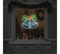 Cloche de Noël avec 144 LED Multicolore 57 x 47,5 cm PVC vidaXL