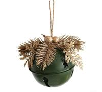 Cloche de Noël en fer 8 cm à suspendre (vert)