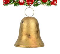 Cloche de Noël - Rustique vintage en corde de jute et fer | Décoration rustique suspendue faite à la main | Un charmant détail de Noël conçu pour mettre en valeur les espaces intérieurs et extérieurs