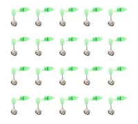 Cloche de Pêche à LED Verte, Alarme de Canne à Vis | Deux Cloches à Ressort, Lampe Amovible, Fixation Simple, pour Pêche de Nuit en Bord de Mer