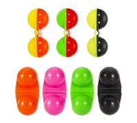 Cloche De Pêche Portable, 10 Pièces, Perles Colorées En Plastique, Double Hochet Alarme De Morsure De Poisson Pour Attirer Le Poisson