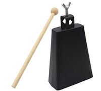 cloche de percussion,Cloche De Percussion,Tbest Cloche De Percussion,Cloche De Batterie,6 Pouces Fer Cloche De Vache Inrument À Percussion Bruit De Vache En Métal Avec Poignée Replacement Pour Kit De
