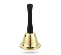 Cloche de Père Noël - Accessoire de costume de Père Noël - Cloche de Noël dorée - Cloche pour Noël et l'Avent pour la Saint-Nicolas