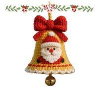 Cloche De Père Noël Tricot À Faire Soi-même, Accessoires De Père Noël Au Crochet, Jolie Cloche De Sapin De Noël, for Les Amateurs D'artisanat Et Les Festivals(Santa)
