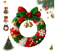 Cloche De Père Noël Tricotée À Faire Soi-même, Décoration De Sapin De Noël Au Crochet, Kits De Crochet Faits Main, for La Décoration De La Maison Et Les Cadeaux De Saison(3)